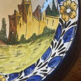 Large Moroccan Deep Plate Safi Signed