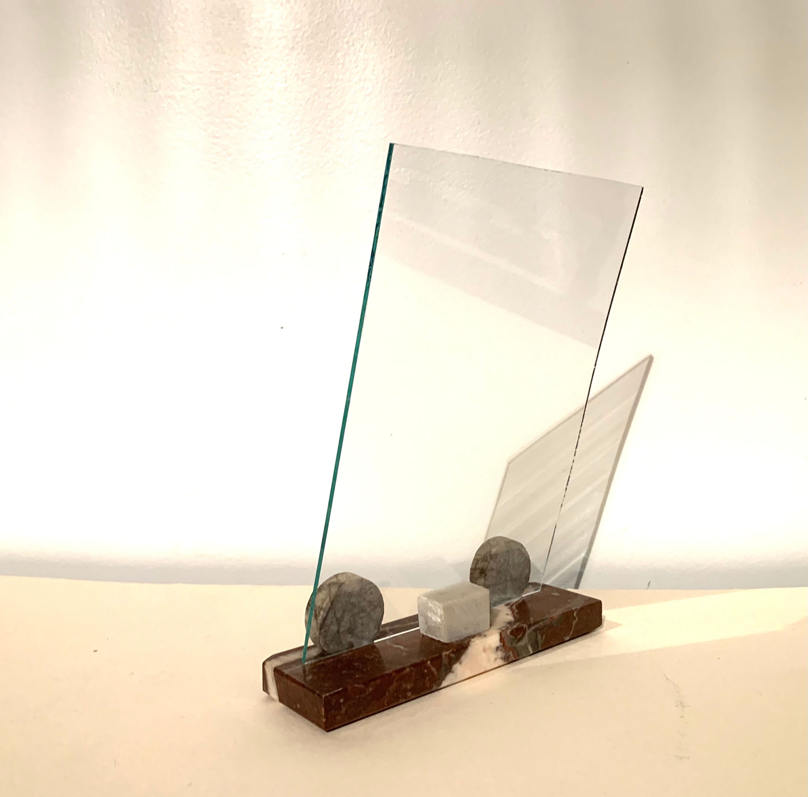 Photo holder in marble old 30s