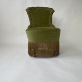 Vintage green bedroom chair