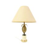 Lampe ananas en laiton de style Maison Charles Hollywood Regency