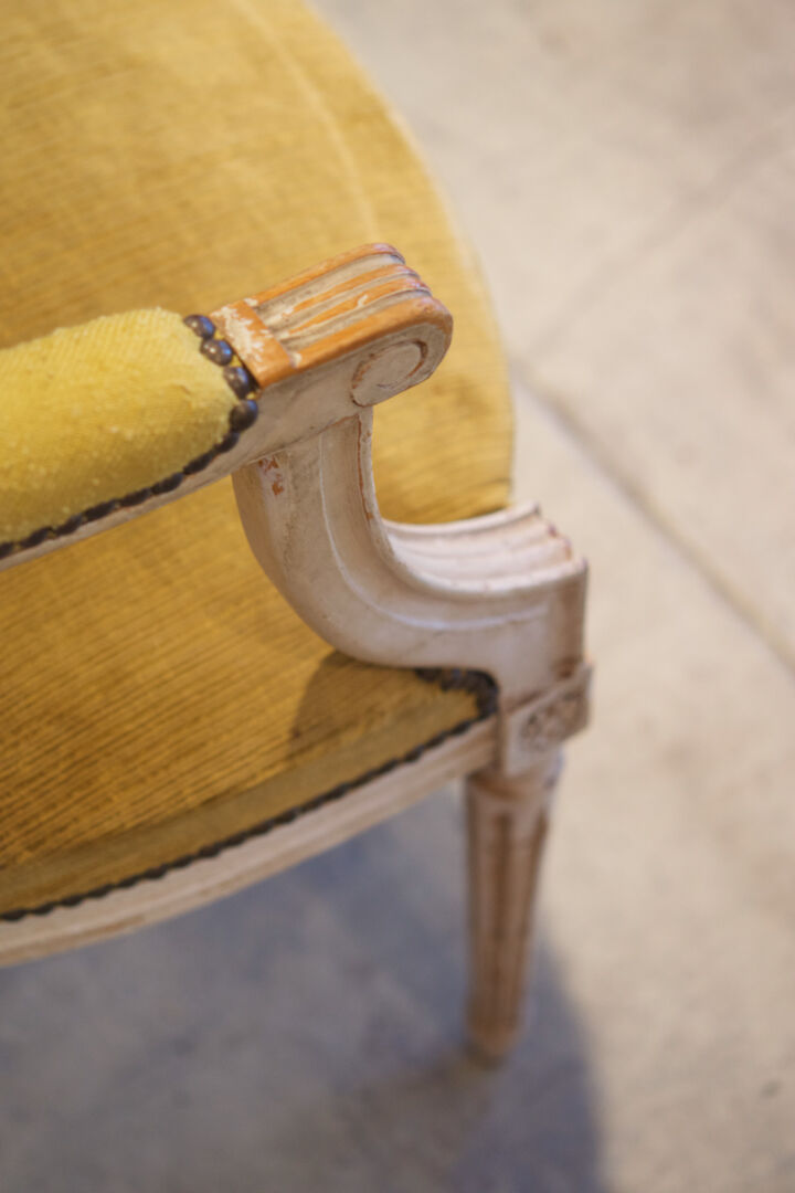 Series of four chairs Louis XVI 1940'