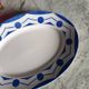 Old oval dish "Ciboulette" from the French factory of Digoin