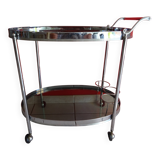 70s design chrome bar trolley