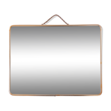 Golden barber mirror with chain, 30×40 cm