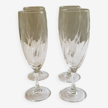 4 champagne flutes