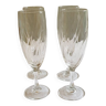 4 champagne flutes