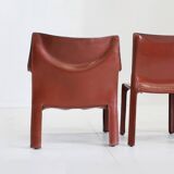 Cab 412 + 414 Dining Chairs by Mario Bellini for Cassina, Italy, Set of 5