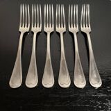 Silver-plated metal forks