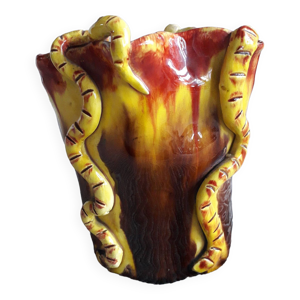 Vase vintage signé très - original