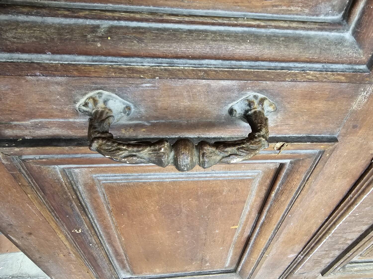 Double oak front door