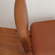 Vintage chair 1960 skai brown feet black iron