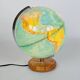 Columbus Duplex illuminated globe on a wooden base, 1980s