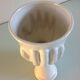 Vase Bowl shape of hands white ceramic vintage