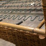 Vintage rattan bed