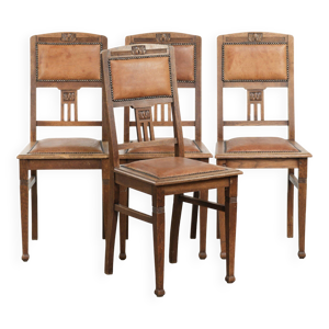 Ensemble de 4 chaises - salle manger style