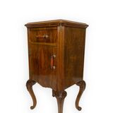 Tables de chevet italiennes en noyer, années 1930/1940