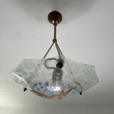 Aurys Loys Lucha enameled glass basin with lily of the valley decoration