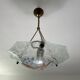 Vasque en verre émaillé Aurys Loys Lucha a décor de muguet