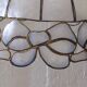 Mother-of-pearl and brass lamp