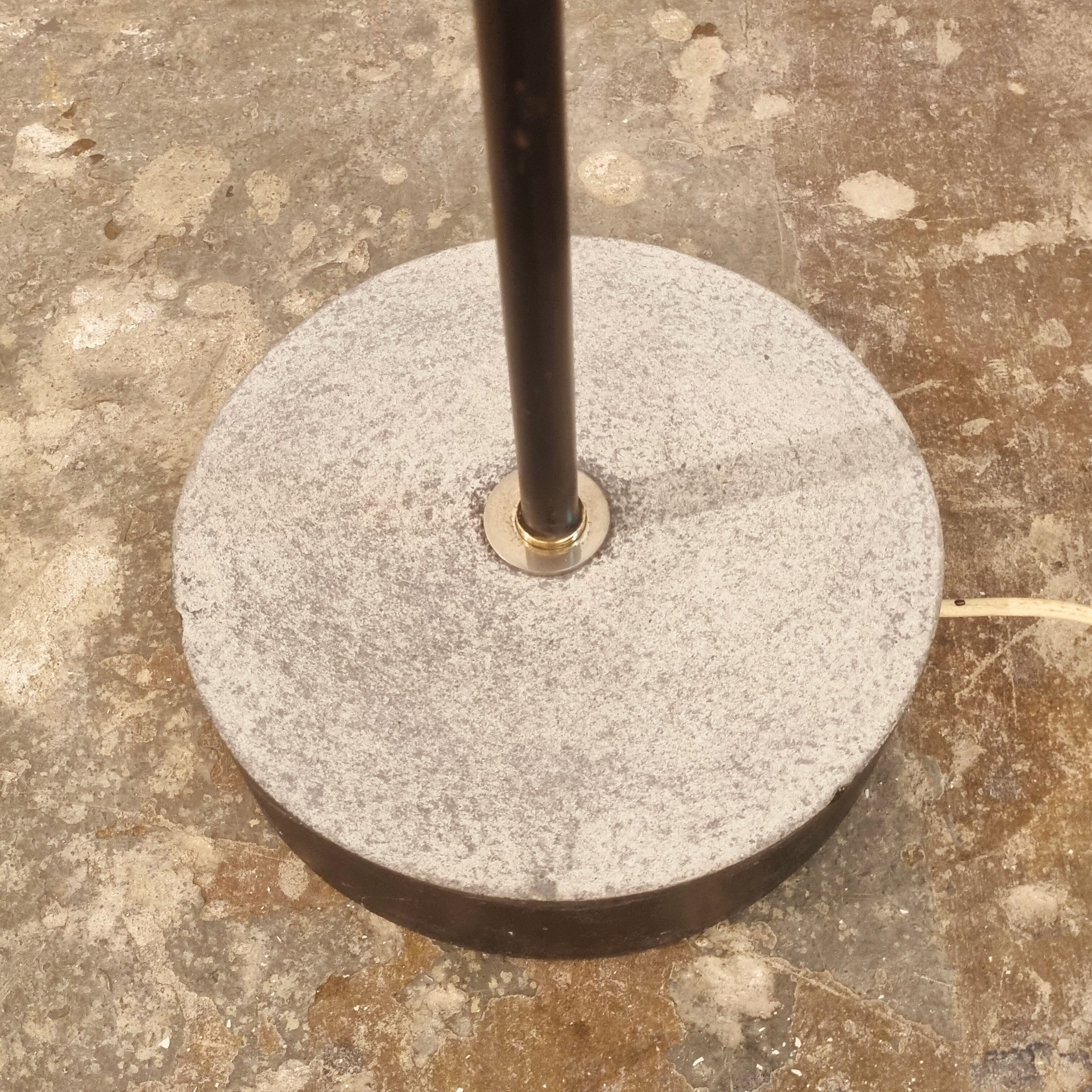 Floor Lamp by J.J.M. Hoogervorst with concrete foot, 1950s