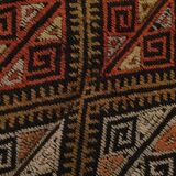 5x7 Brown Color Kilim Rug, Orientel Turkish Kilim, 153x202Cm