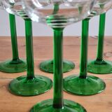 White wine glasses Alsace
