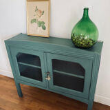 Top of glass buffet china cabinet