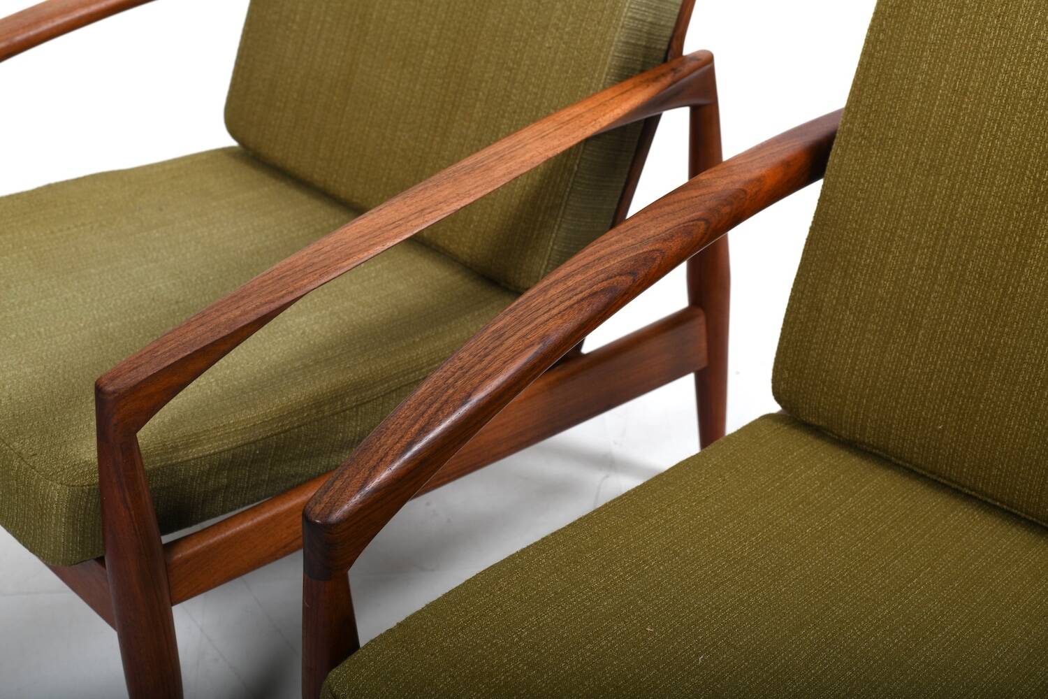 Pair of Kai Kristiansen 'Paper Knife' Easychairs 1960s