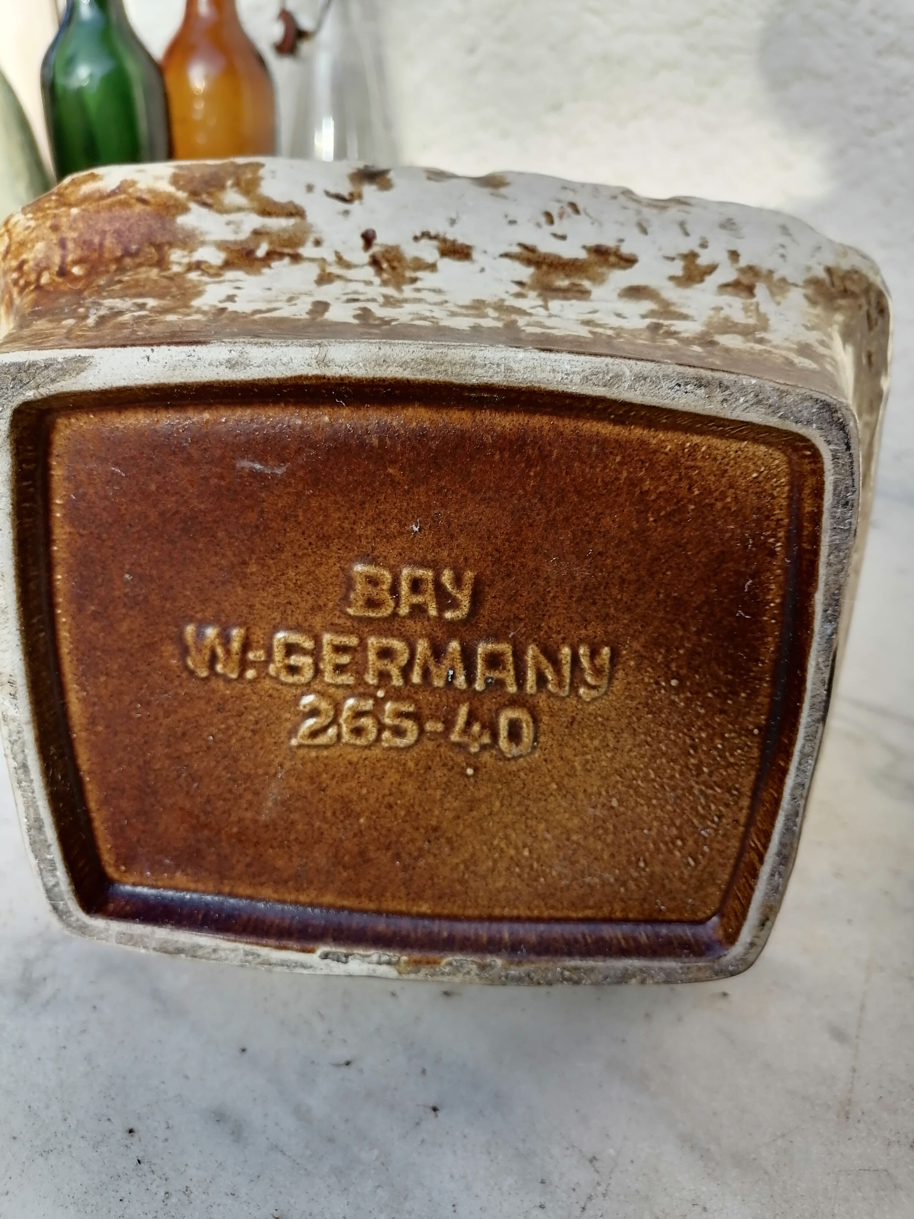 Vase jug bay vest germany style fat lava 1960