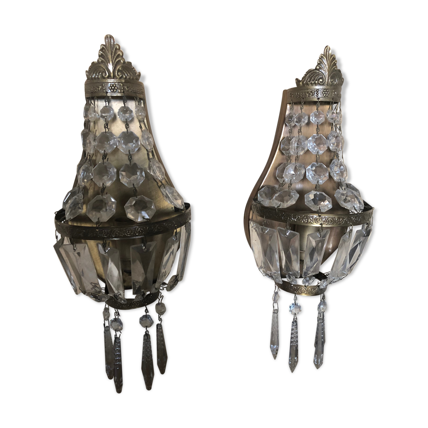 Pair of wall lamps