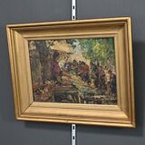 Painting “The Market” by Laurens – Early 20th century