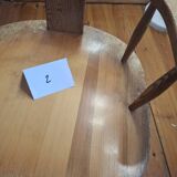 Pair of old pine armchairs