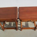 Pair of bedsides in cherry