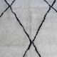 Tapis Marocain Beni Ourain blanc - 347 x 202 cm
