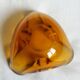 Murano style amber glass ashtray