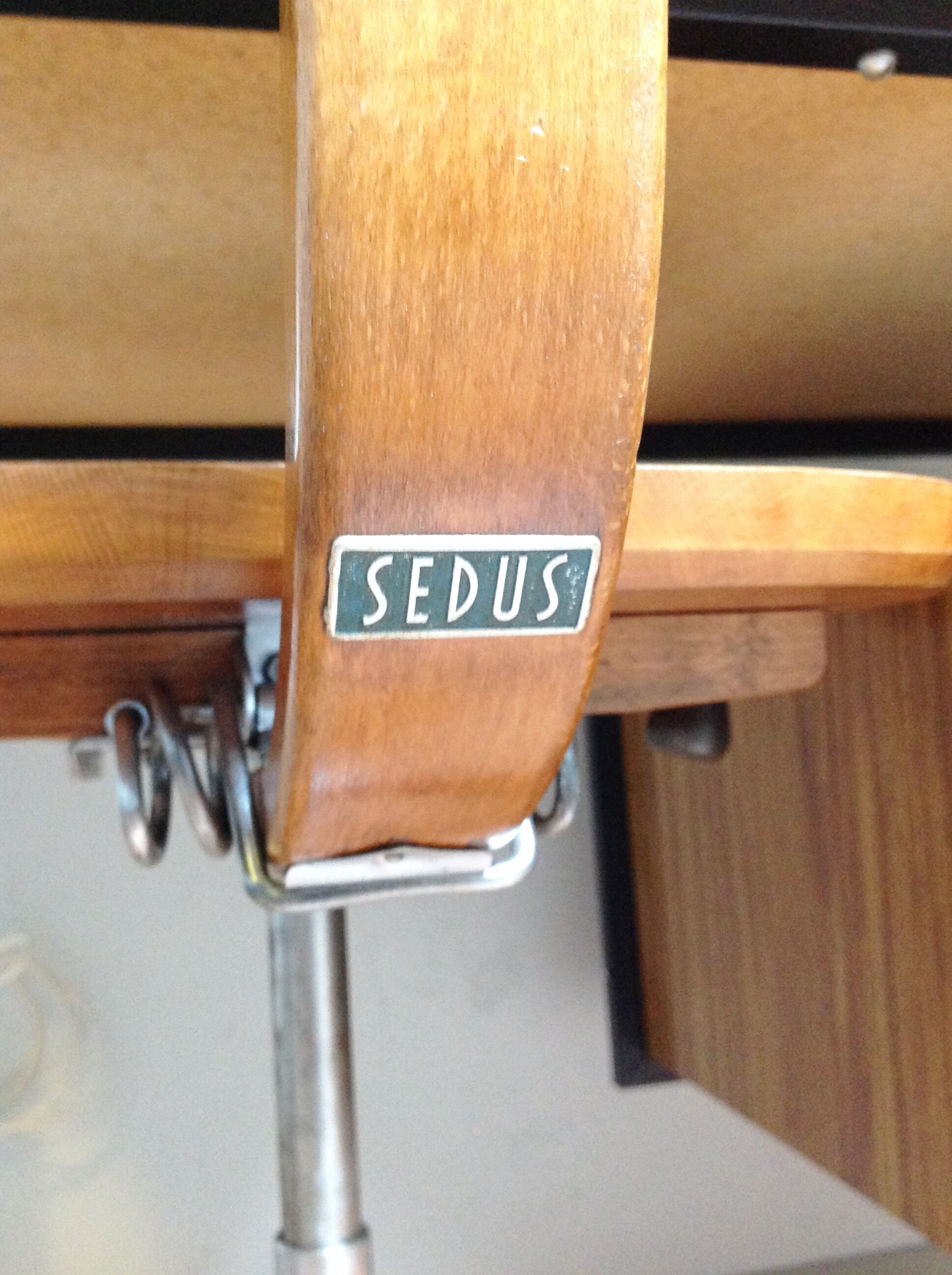 Industrial style swivel chair by Sedus Stoll / vintage 50s-60s