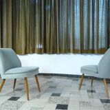 Mid-Century Club Chairs in Mohair by Wilhelm Knoll, 1950s, Set of 2