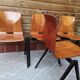 Set de 4 chaises Galvanitas s22, teinte chêne claire