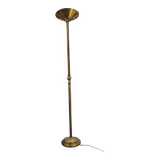 Louis XV floor lamp with bronze reflector by Lucien Gau