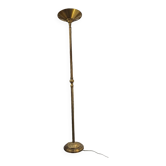 Louis XV floor lamp with bronze reflector by Lucien Gau