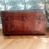 Leather trunk early twentieth