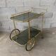 Serving table on wheels