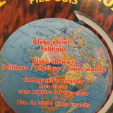 Illuminated globe world map