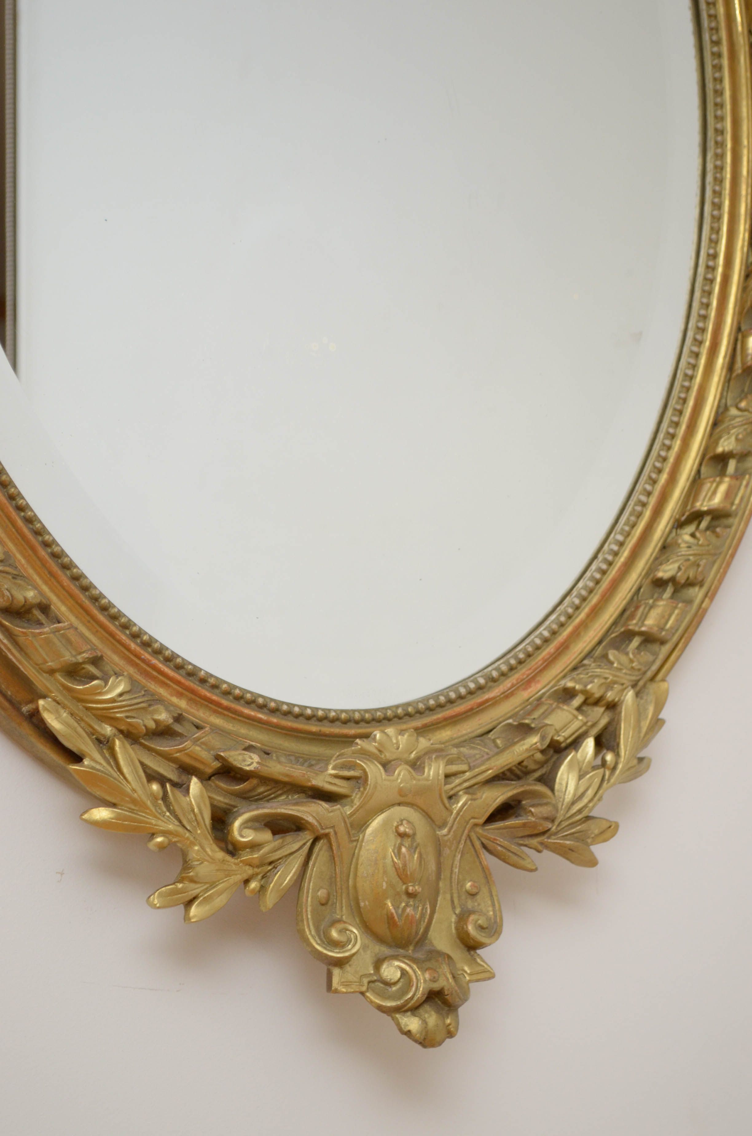 19th century gilt wall mirror - 112x70cm