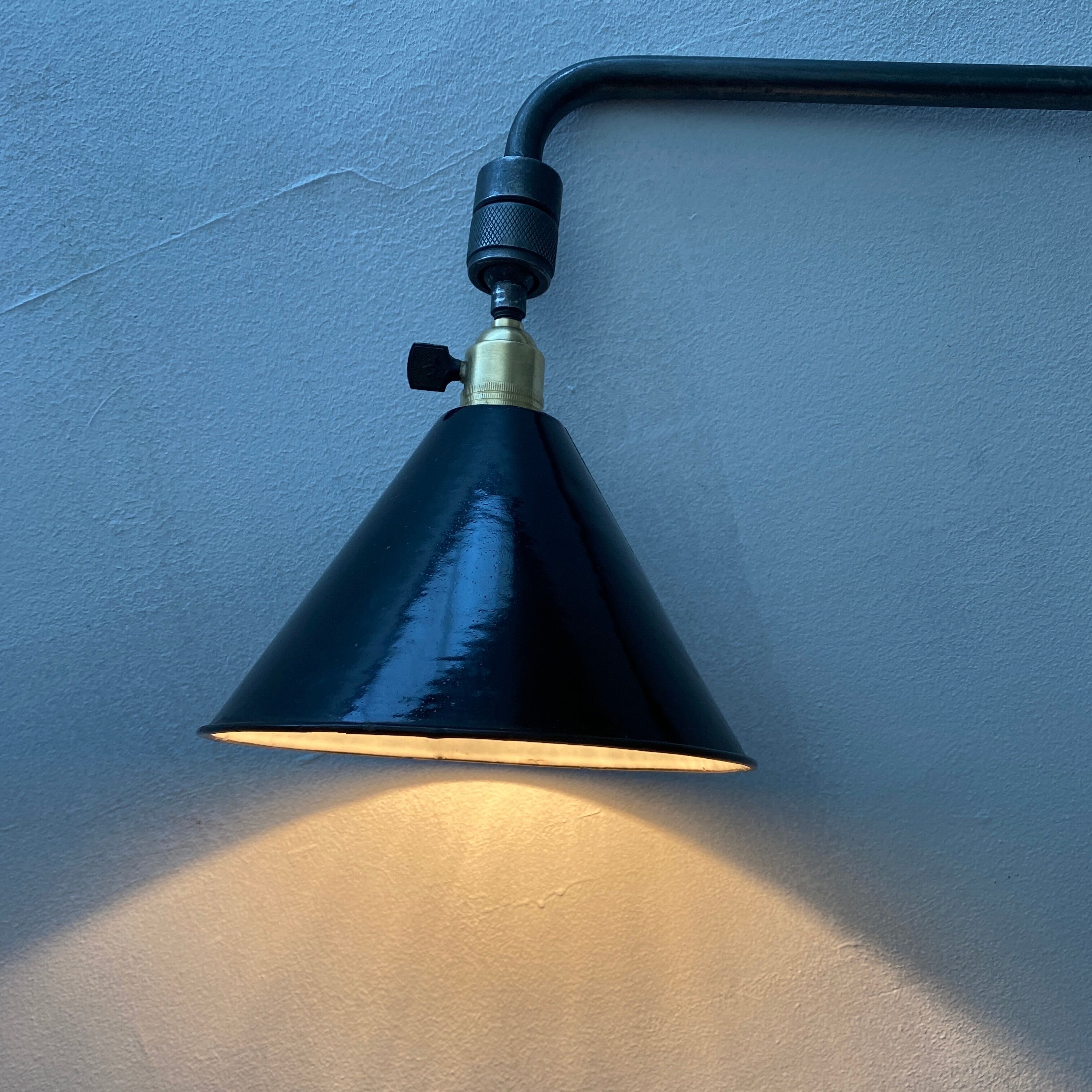 3-arm industrial wall light