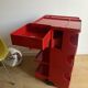 Boby red server by Joe Colombo editions Bieffeplast made in Italy
