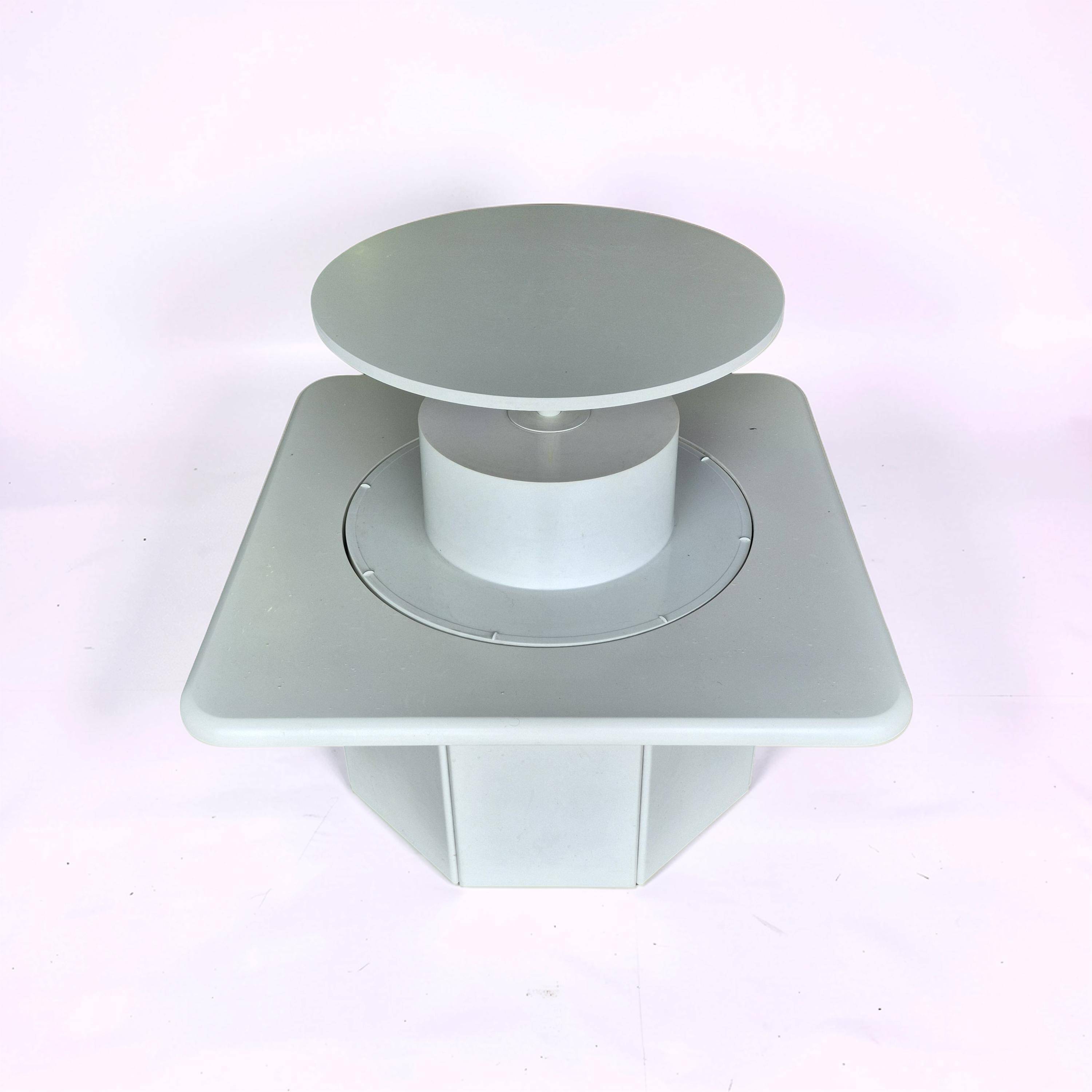 Post modern coffee table with a hidden rotating bar, Germany 1980s
