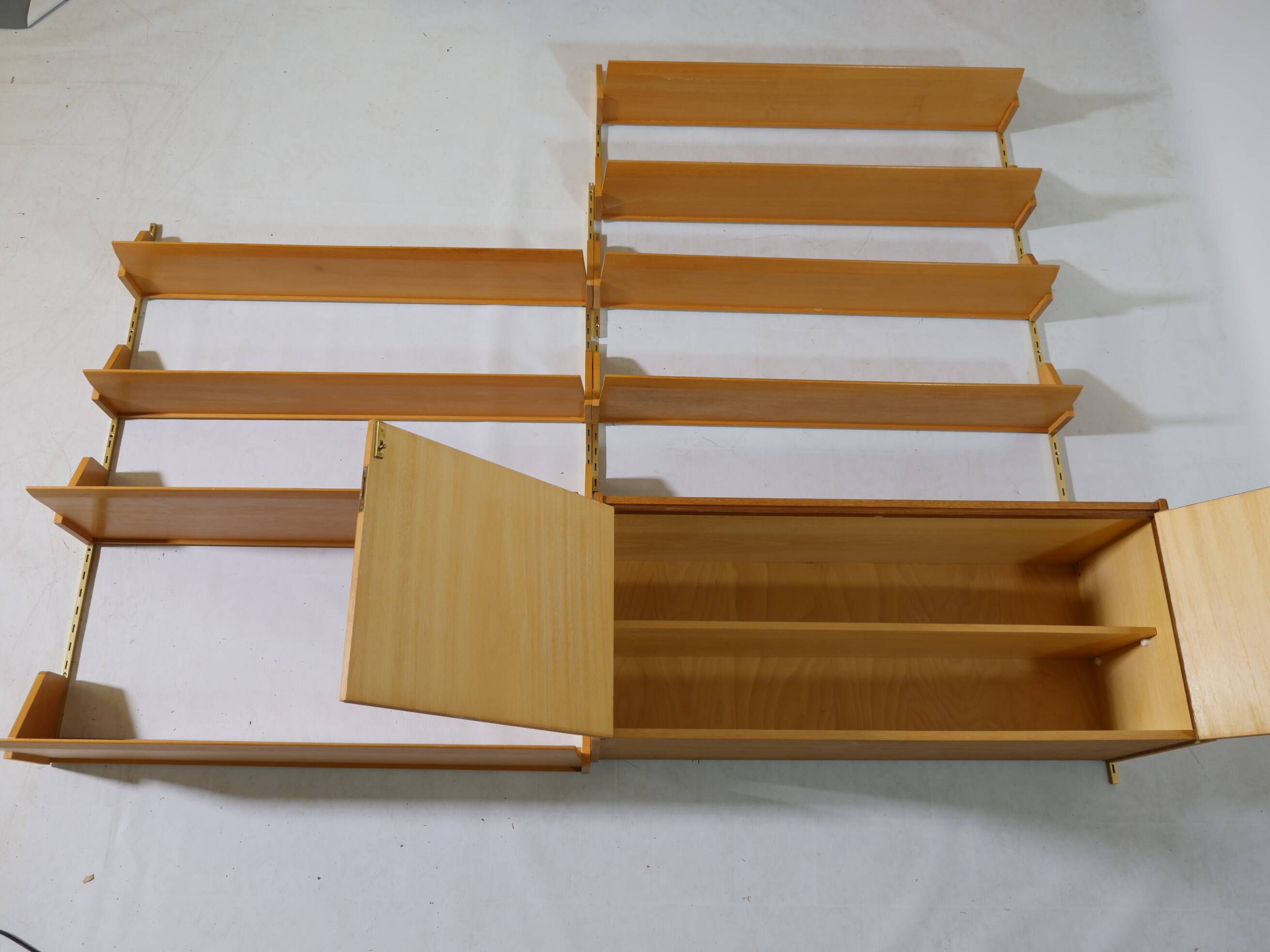 Design shelving system shelf teak wall shelf WK furniture 50s 60s