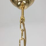 Vintage Orion Brass Ball Chandelier: Mid-Century Modern Sputnik Lighting
