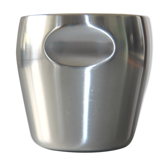 Seau à glaçons Alessi design Massoni Mazzeri, inox satiné,